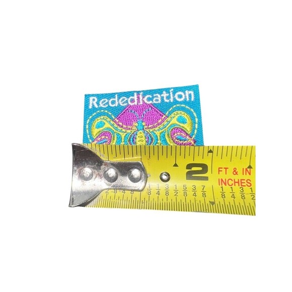 NEW Girl Scout Rededication Butterfly 2" Embroidered Patch Badge Colorful - Picture 2 of 2